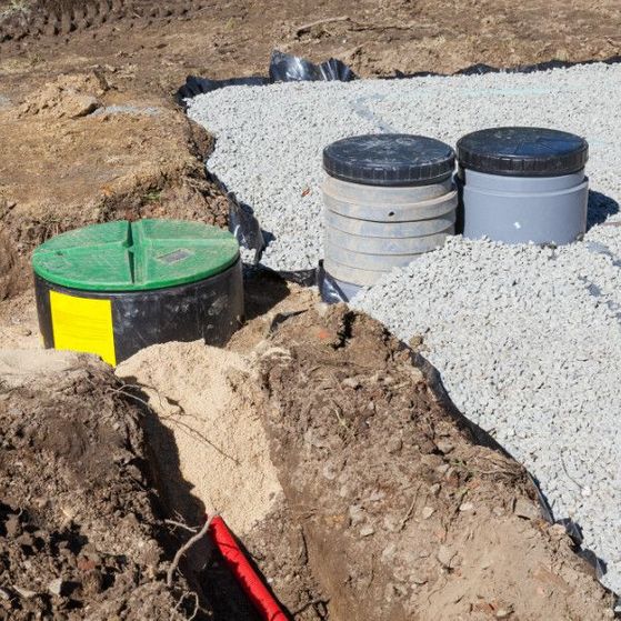 A septic tank installation performed by Emerald Coast Wastewater Solutions in Okaloosa County, FL